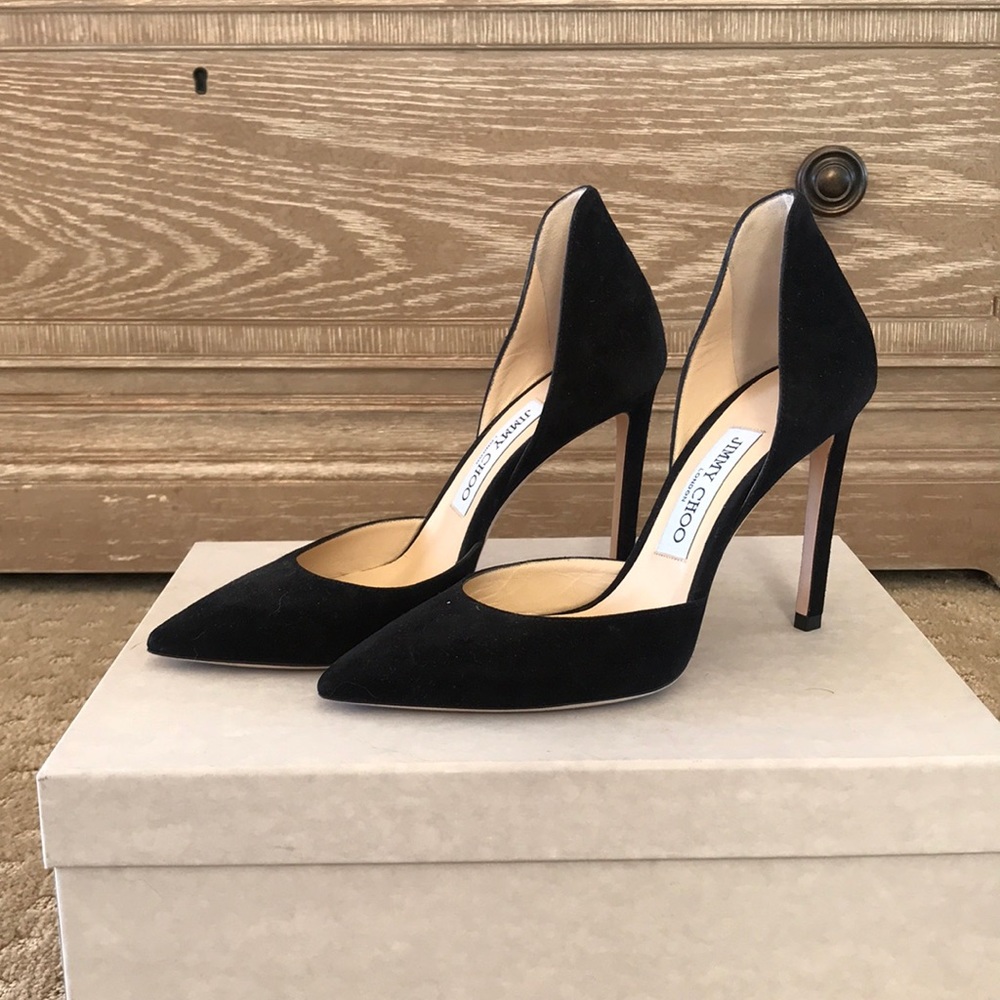 Jimmy Choo Black Suede Heels
